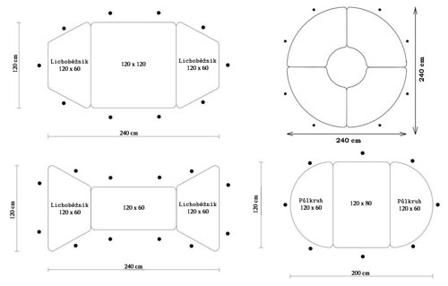 sestavy stolů