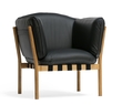 Dřevěné lounge křeslo TON DOWEL 363 392 – dub, celočalouněné