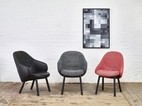 Čalouněné lounge křeslo TON ALBA 363 416 – dub, celočalouněné