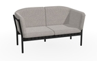 Dřevěné lounge dvojkřeslo TON DOWEL 363 394 – buk, celočalouněné