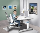 Dětský set Mayer – rostoucí židle  MYCHAMP a rostoucí stůl UNIQ, modrý + dárek