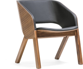 Lounge dřevěné křeslo TON MERANO 363 404 – čalouněné, na míru