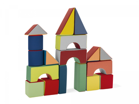 Stavebnice pro děti BLOCK DZ-L, FABRIC (látka)