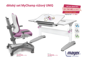 Dětský set Mayer – rostoucí židle  MYCHAMP a rostoucí stůl UNIQ, růžový + dárek