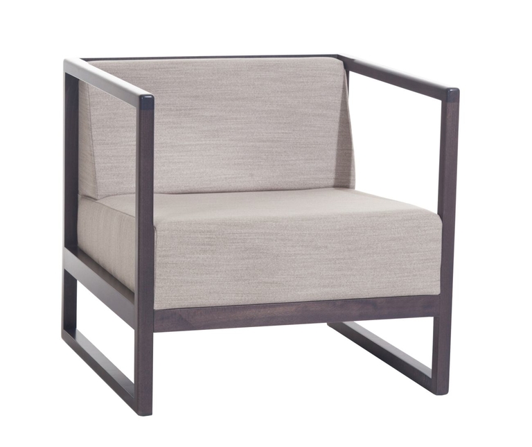 Dřevěné lounge křeslo TON CASABLANCA 363 681 – buk, čalouněné